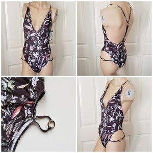 Amaro Swimwear Cutout Monokini One Piece Black SZ M